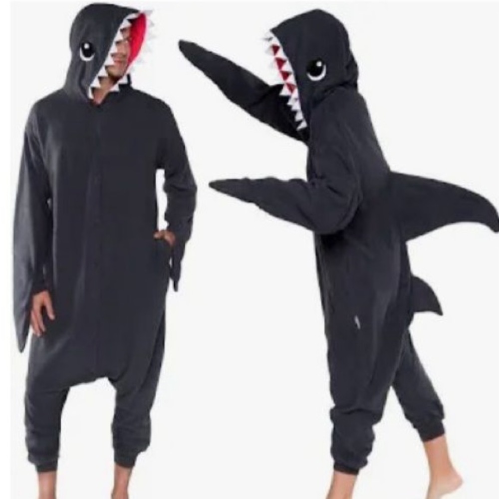 Shark cos play onesie costume